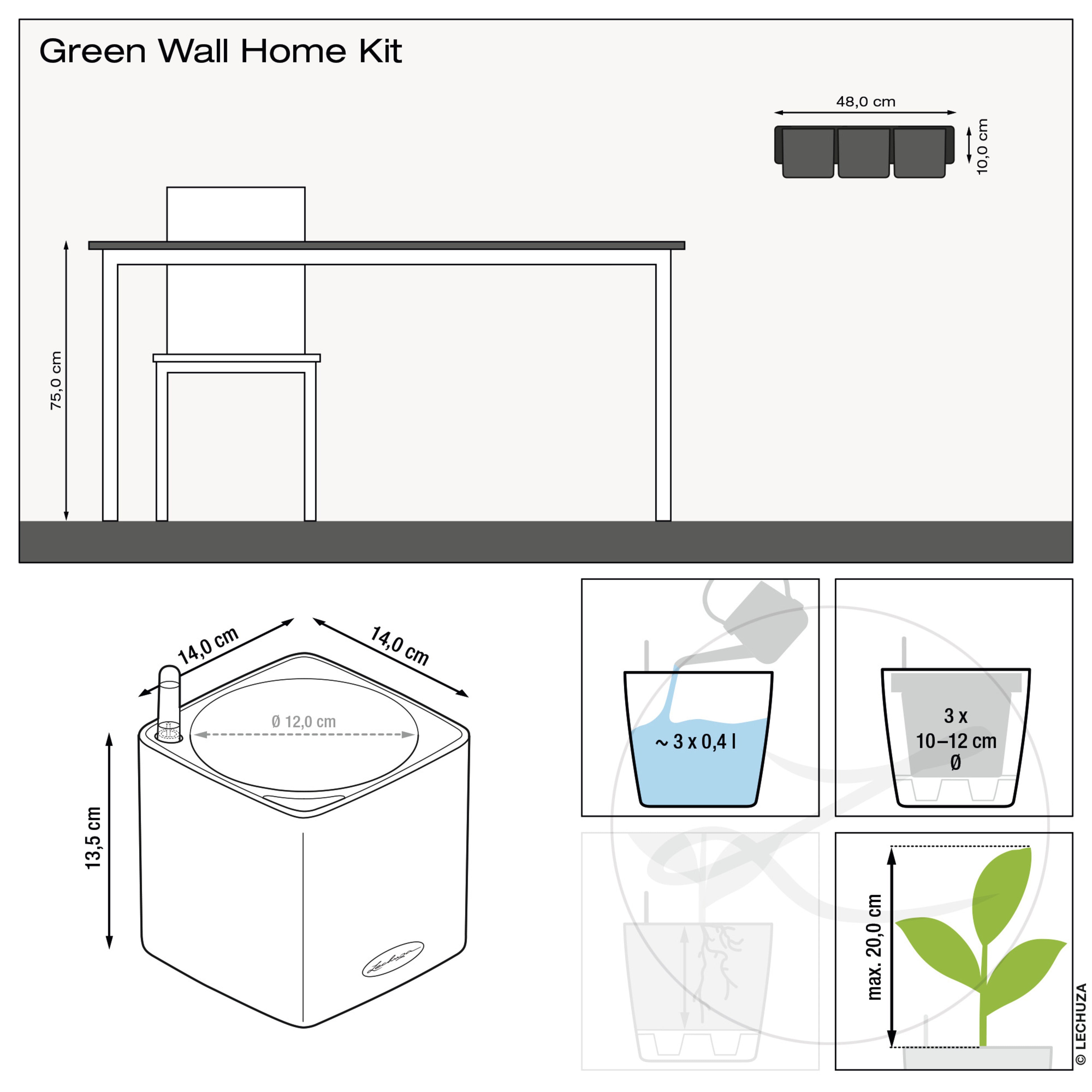 CUBE Glossy 14 | 16 | TRIPLE | GREEN WALL 14