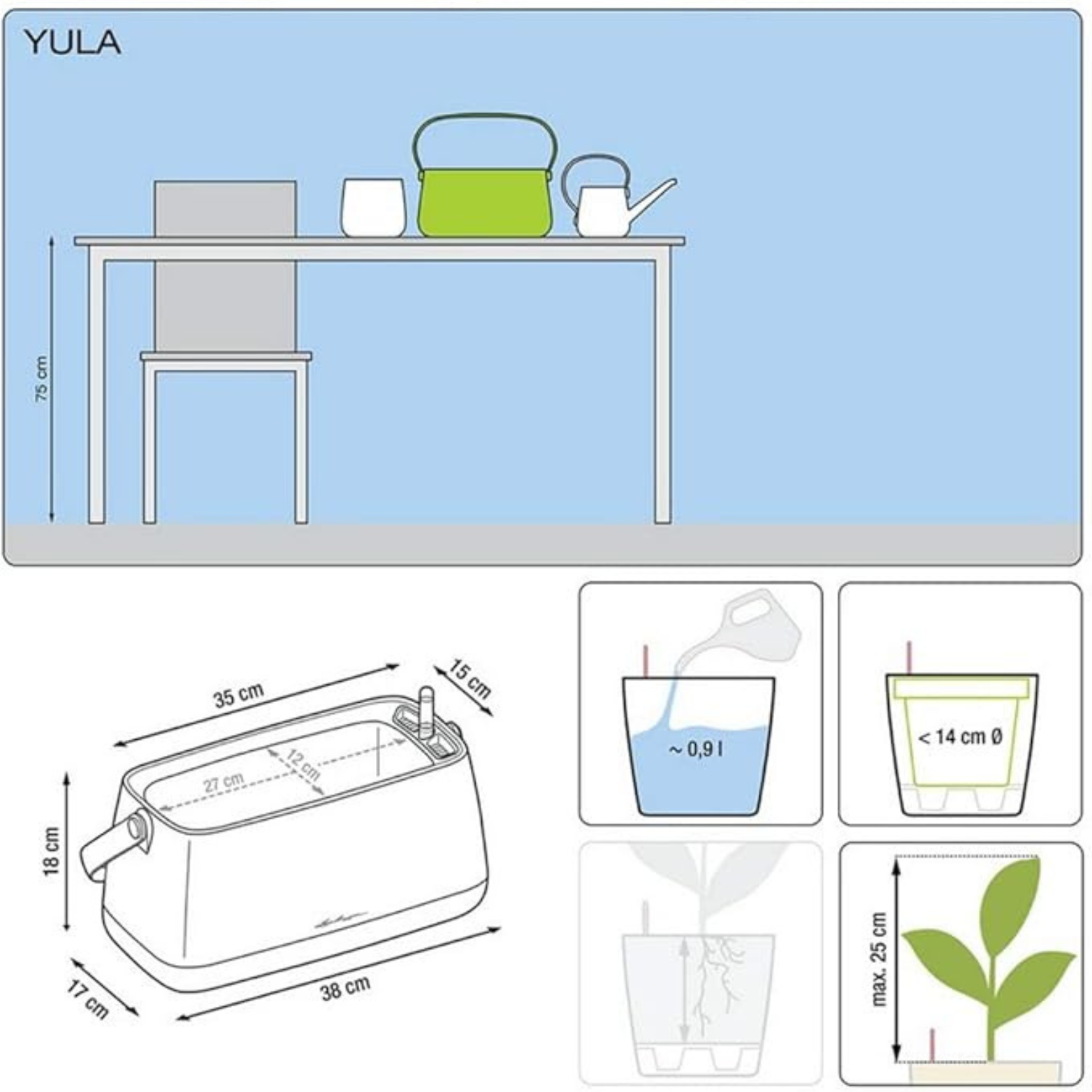 YULA Planter | YULA Plant Bag | YULA Flower