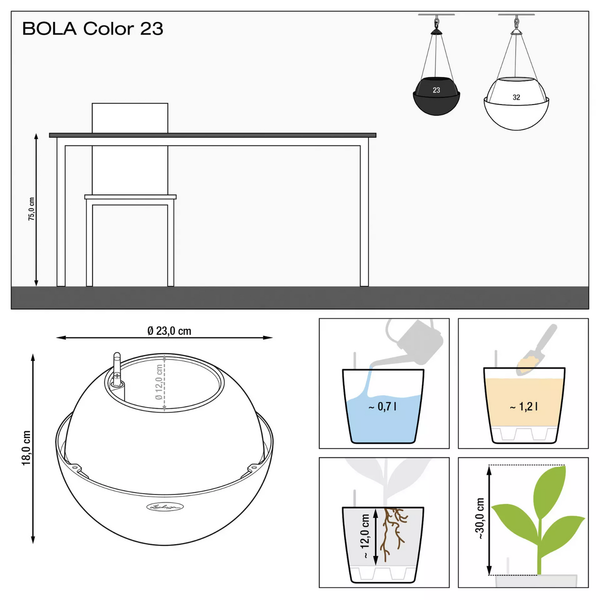 Maceta BOLA Color