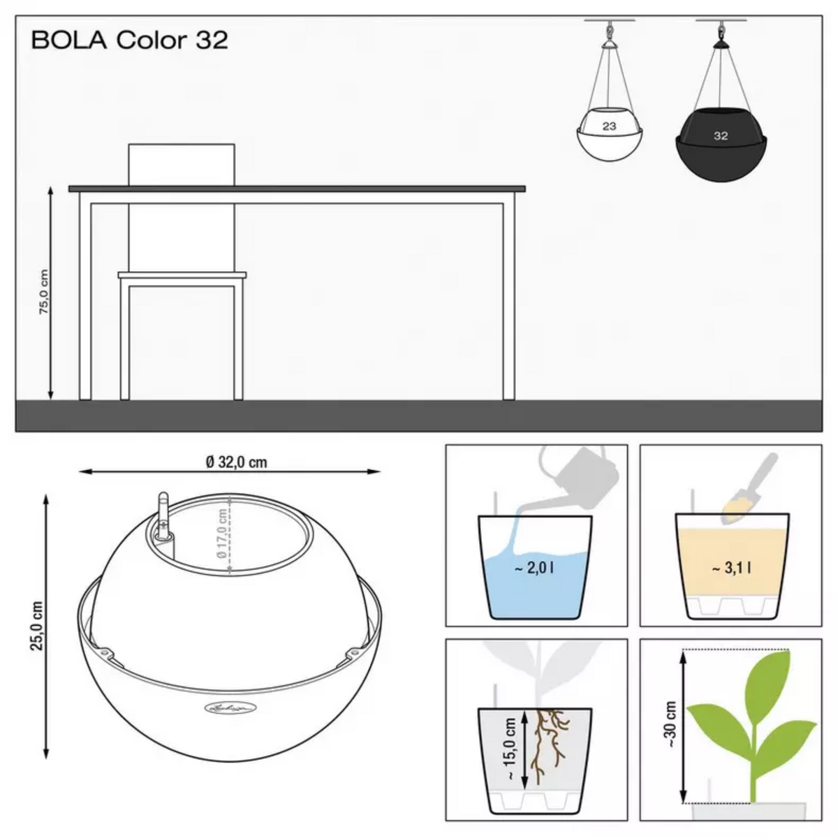 Maceta BOLA Color