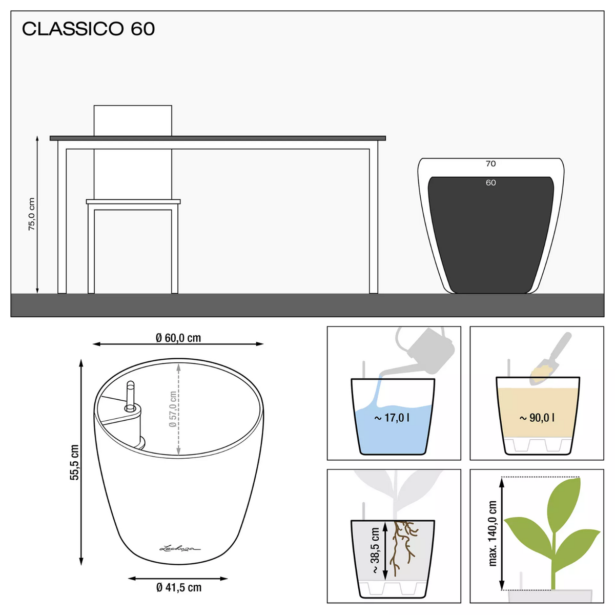 Maceta CLASSICO Premium
