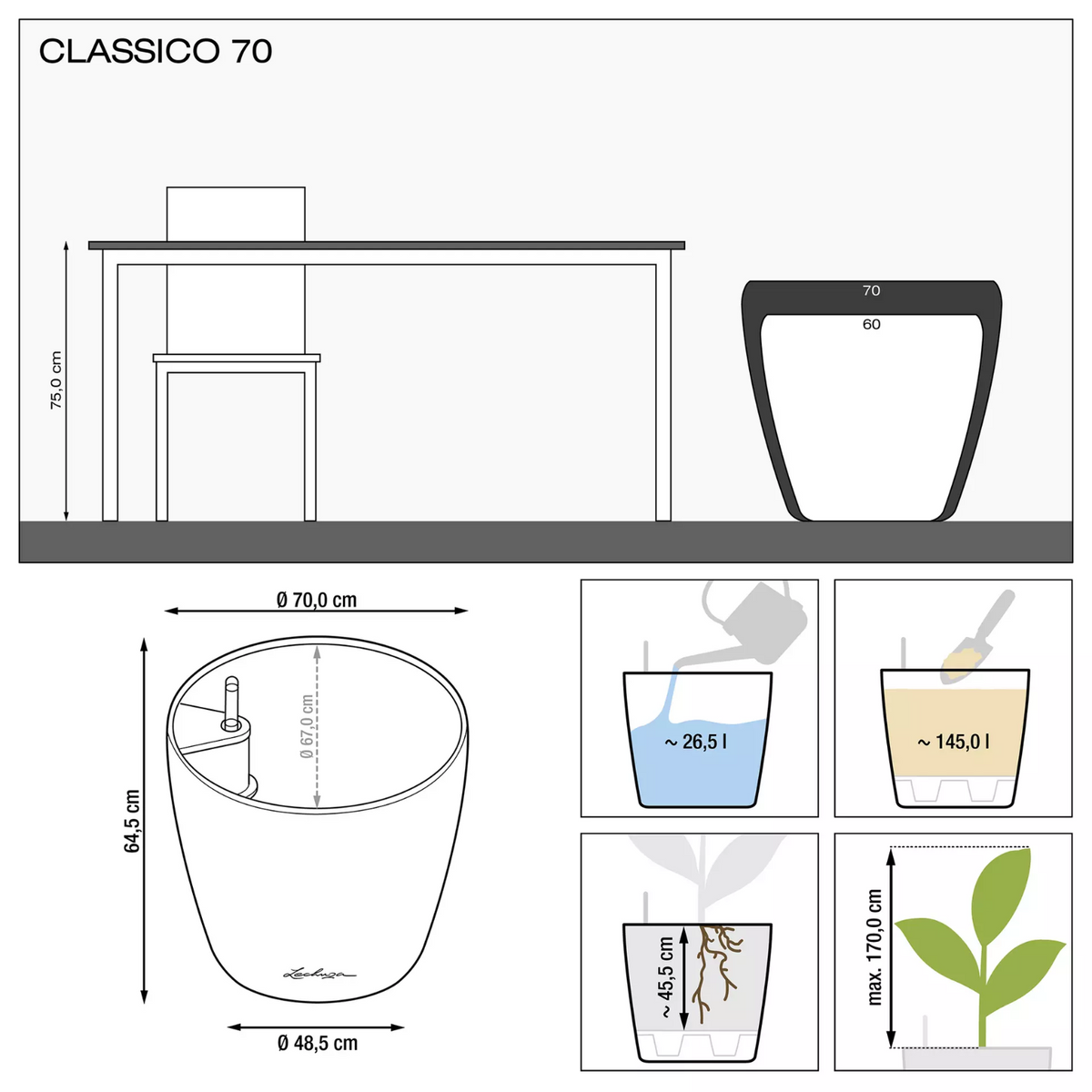 Maceta CLASSICO Premium