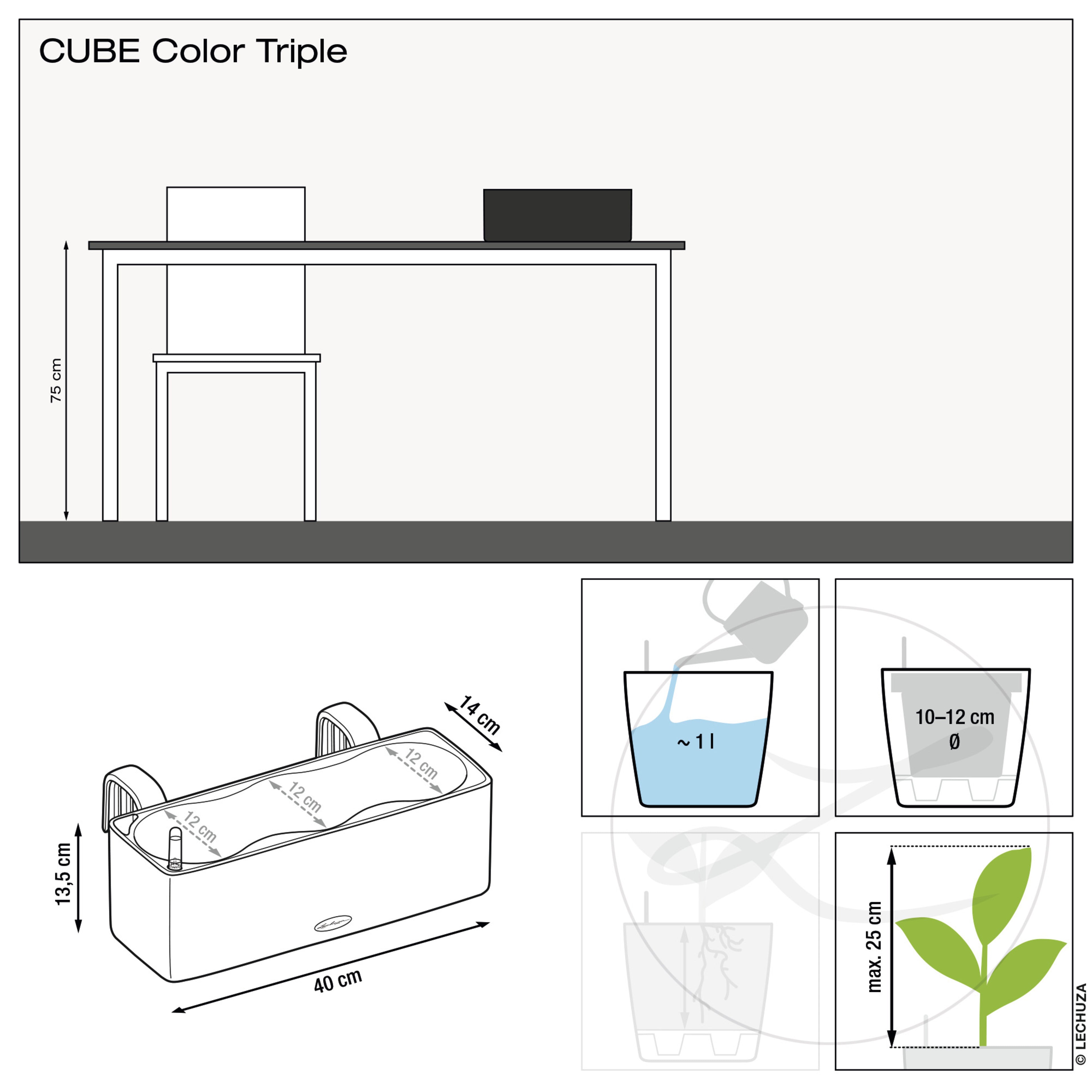 CUBE Color 14 | 16 | TRIPLE | GREEN WALL 14
