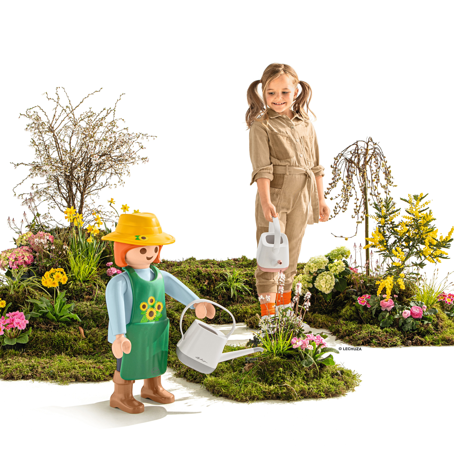 PLAYMOBIL LECHUZA XXL female gardener Easter edition figure (60 cm)